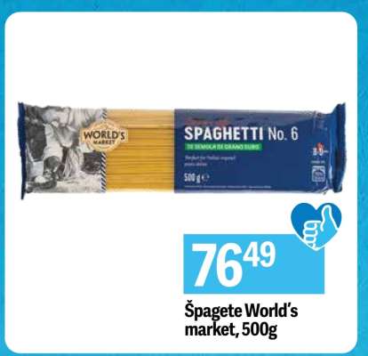 Špagete World's market, 500g