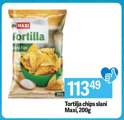 Tortilja chips slani Maxi, 200g