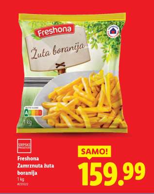 Freshona Zamrznuta žuta boranija