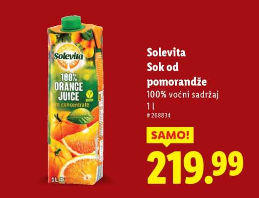 Solevita Sok od pomorandže