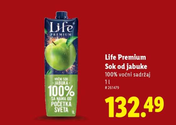 Life Premium Sok od jabuke
