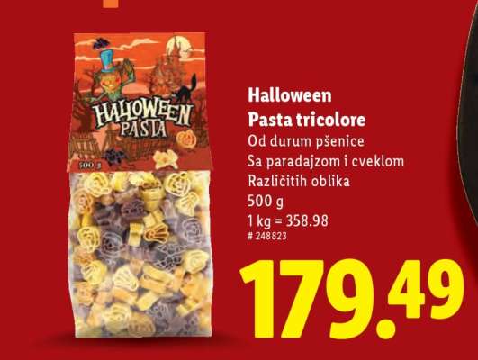 Halloween Pasta Tricolore