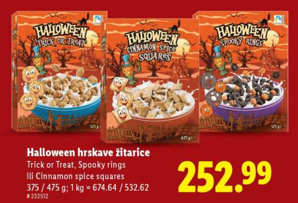 Halloween Hrskave žitarice