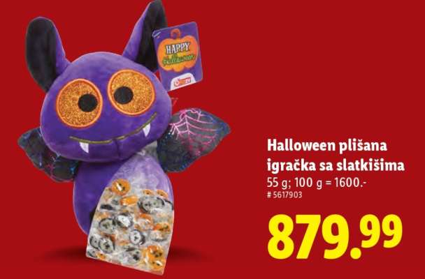 Halloween plišana igračka sa slatkišima