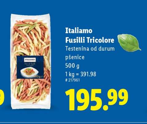 Italiamo Fusilli Tricolore