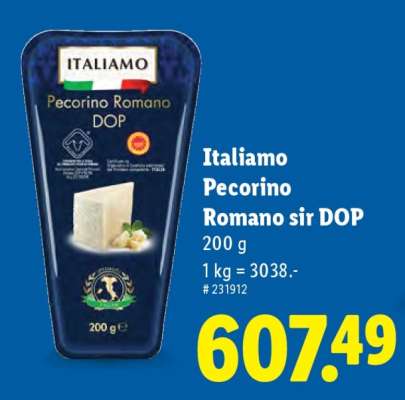 Italiamo Pecorino Romano sir DOP