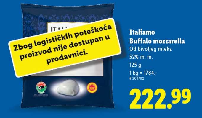 Italiamo Buffalo mozzarella
