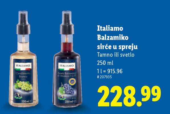 Italiamo Balzamiko sirće u spreju