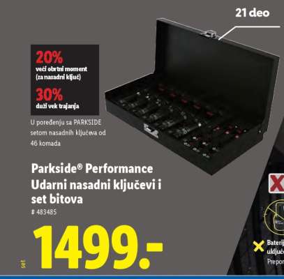 Parkside Performance Udarnı nasadni ključevi i set bitova