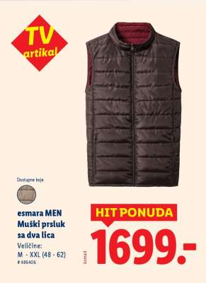 esmara MEN Muški prsluk sa dva lica