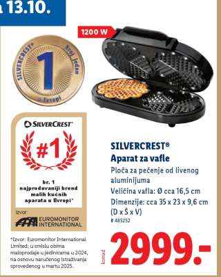 SILVERCREST Aparat za vafle