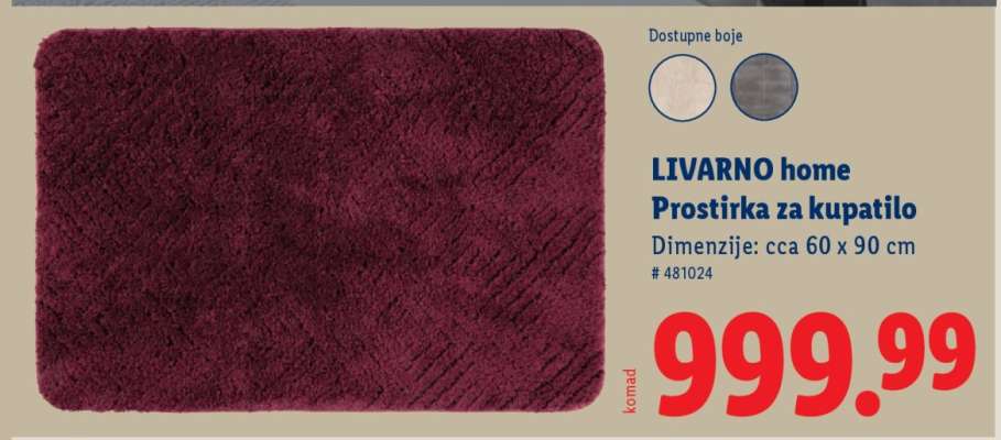 Livarno Home Prostirka za kupatilo