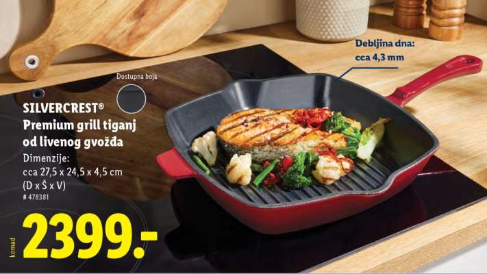 SILVERCREST Premium grill tiganj