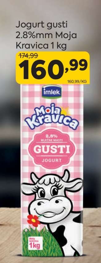Jogurt gusti 2.8%mm Moja Kravica 1 kg