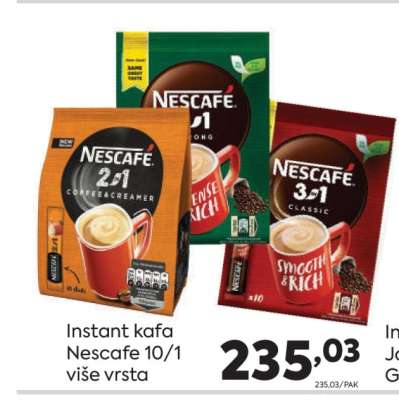 Instant kafa Nescafe 10/1 više vrsta