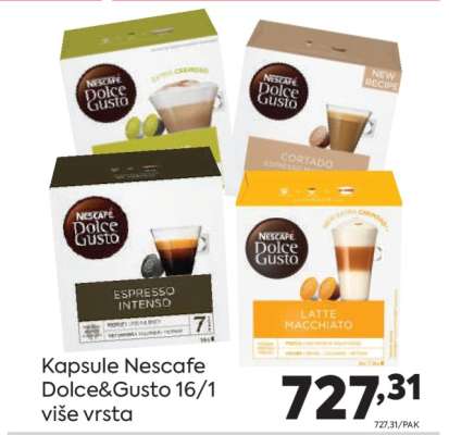 Kapsule Nescafe Dolce Gusto 16/1