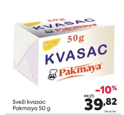 Sveži kvasac Pakmaya 50 g
