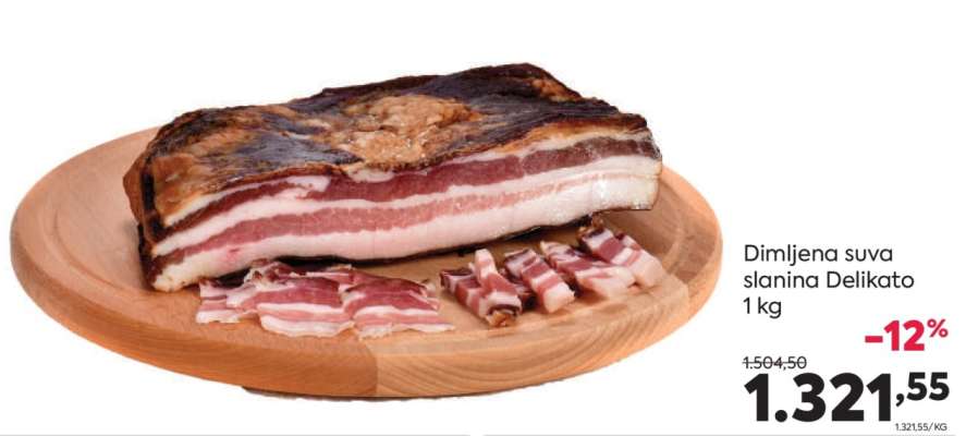 Dimljena suva slanina Delikato
