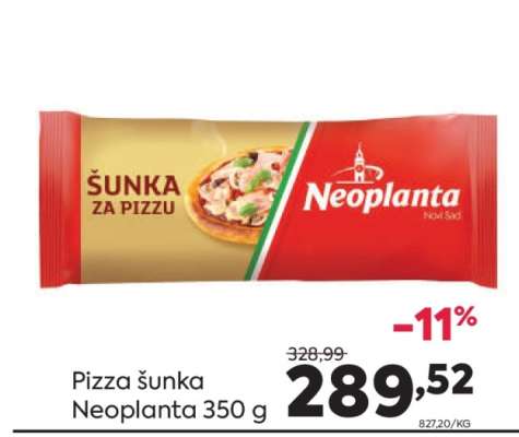 Pizza šunka Neoplanta 350 g
