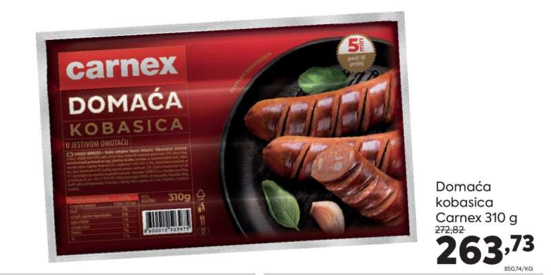 Domaća kobasica Carnex 310 g