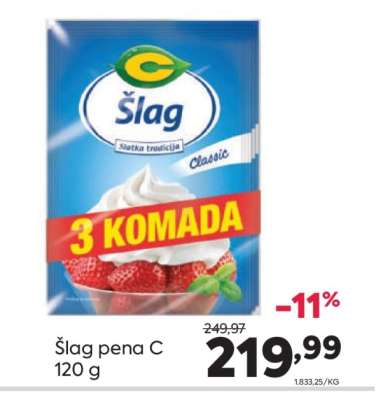 Šlag pena C