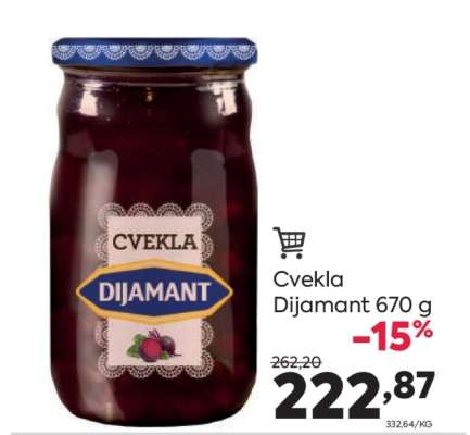 Cvekla Dijamant 670 g
