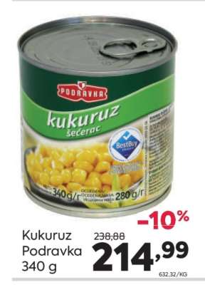 Kukuruz Podravka 340 g