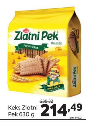 Keks Zlatni Pek 630 g