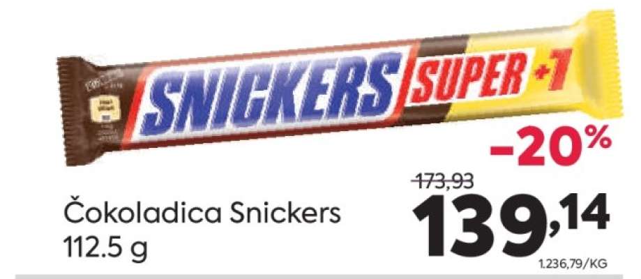 Čokoladica Snickers