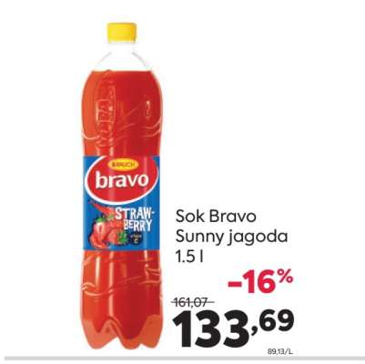 Sok Bravo Sunny jagoda