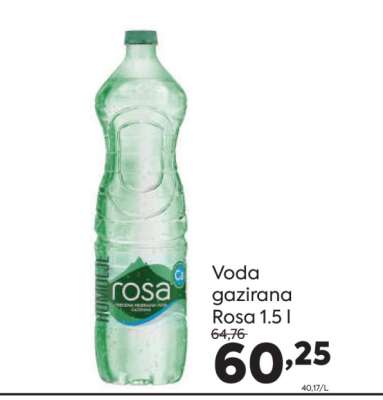 Voda gazirana Rosa 1.5 l