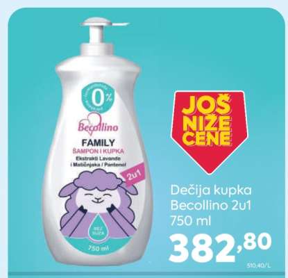 Dečija kupka Becollino 2u1 750 ml
