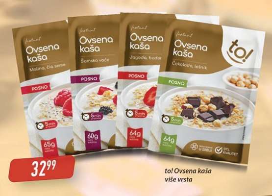 to! Ovsena kaša više vrsta