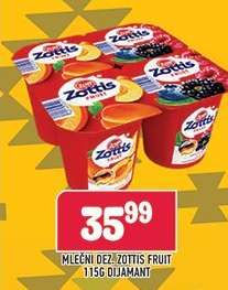 MLEČNI DEZ.ZOTTIS FRUIT