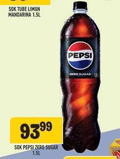 Sok Pepsi Zero Sugar