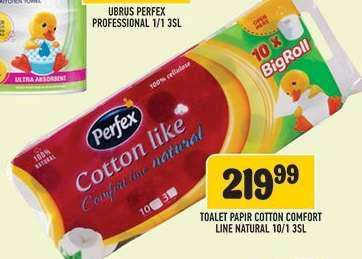 Toalet papir cotton comfort line natural 10/1 3sl