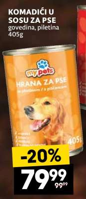 KOMADIĆI U SOSU ZA PSE