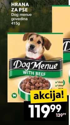 Dog menue govedina 415g