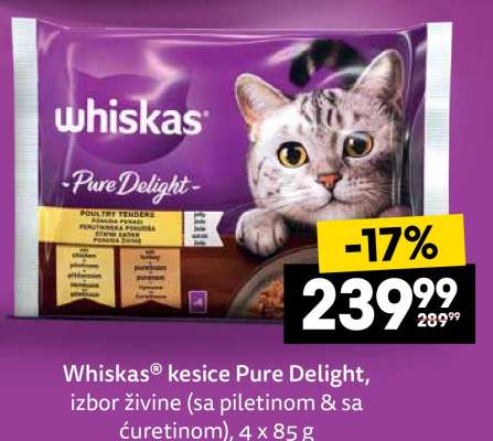 Whiskas® kesice Pure Delight