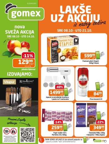 Gomex katalog - 08.10.2025 - 21.10.2025.