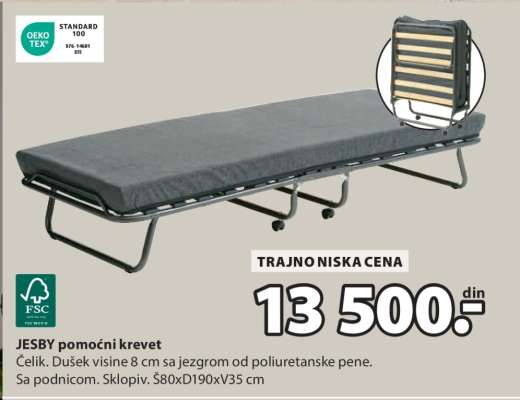 JESBY POMOĆNI KREVET