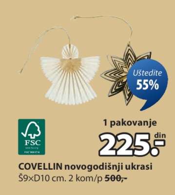 COVELLIN novogodišnji ukrasi