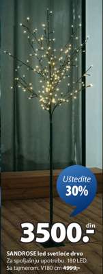SANDROSE led svetleće drvo