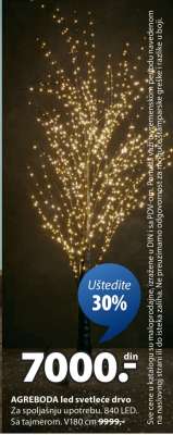 AGREBODA led svetleće drvo