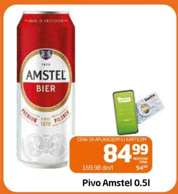 Pivo Amstel 0.5l