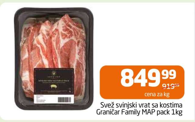 Sveč svinjski vrat sa kostima Graničar Family MAP pack 1kg