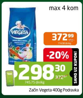Začin Vegeta 400g, Podravka