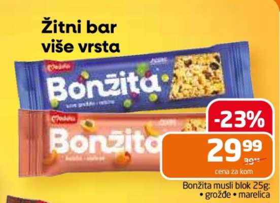 Bonžita musli blok 25g