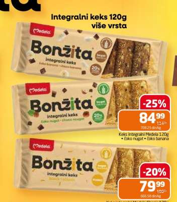 Integralni keks 120g