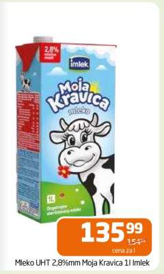 Mleko UHT 2,8%mm Moja Kravica 1l Imlek
